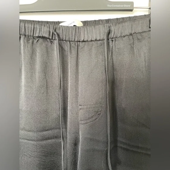 Vince Black Silk Wide Leg Pants XS - Picture 2 of 5